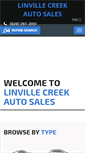 Mobile Screenshot of linvillecreekautosales.com